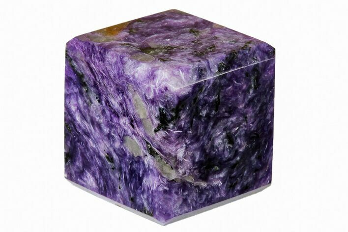 Polished Purple Charoite Cube - Siberia #194230